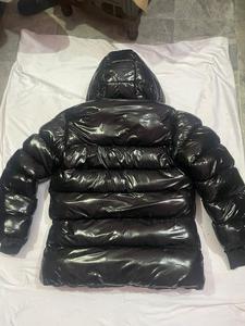 Chaqueta acolchada con capucha de alta calidad para hombre, diseño personalizado, logotipo frontal, ropa de invierno informal, tela tejida, novedad de 2024 - Product Image 5