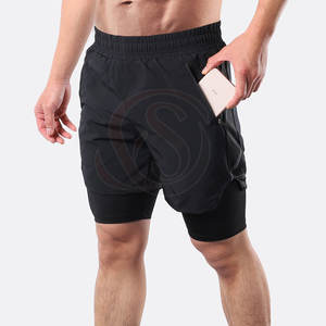Pantalones Cortos Deportivos para Hombre, de Secado Rápido, Transpirables, de Spandex/Poliéster, con Cintura Elástica, para Gimnasio, Entrenamiento, Verano - Product Image 4