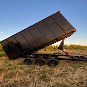 Remolques volquete de granja hidráulica usados nuevos Eje de camión volquete Alta productividad Origen de Francia Garantía de 1 año para transportes agrícolas - Product Image 2