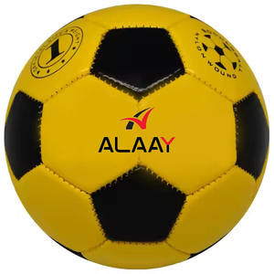 Alaay Balón de fútbol con logotipo personalizado Durable Tamaño 5 Fútbol Impreso Partido de entrenamiento Hecho de caucho y material de cuero PU - Product Image 1