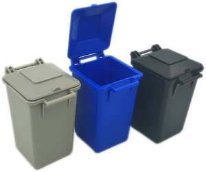 Wholesale 100l 120l 240l Plastic Modern Luxury Wheeled Open Top <b>Outdoor</b> Dustbin Trash Can - Product Image 2