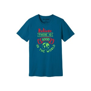 Camiseta de algodón 100% con temas de bondad, estampado de estilo informal, 12 opciones de color, 160-180, colocación de diseño personalizable GSM pesado - Product Image 2