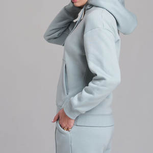 Sweat à capuche léger et imperméable pour femme avec poche kangourou, streetwear, survêtement pour femme, saison hivernale, séchage rapide - Product Image 4