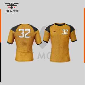 ชุดยูนิฟอร์มอเมริกันฟุตบอลแขนสั้นแบบคอมโบ รุ่นใหม่ปี 2026 สวมใส่สบาย ระบายอากาศได้ดี รับทำโลโก้ตามสั่ง สำหรับผู้ใหญ่ ไซส์พลัส OEM - Product Image 4