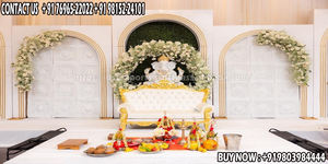 Elegante boda compromiso fiesta escenario decoración cristiana boda recepción fiesta escenario blanco tema boda fiesta escenario DecorUK - Product Image 4