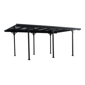 Abri de voiture en aluminium <span class=keywords><strong>avec</strong></span> revêtement en poudre à <span class=keywords><strong>toit</strong></span> <span class=keywords><strong>plat</strong></span> 10x16 <span class=keywords><strong>avec</strong></span> certificats CE Reach BSCI QMI Sedex ISO - Product Image 4