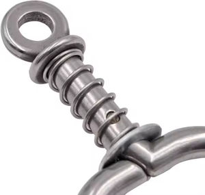 Nouvel instrument de manipulation du bétail en acier inoxydable : Pince à nez vétérinaire avec ressort de maintien pour le collier de tête du bétail, manuel - Product Image 5