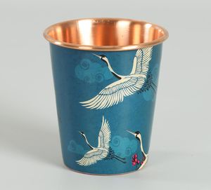 Matériau en PC de haute qualité en verre et métal cuivré imprimé personnalisé pour hôtel, restaurant et restauration à domicile pour une consommation quotidienne - Product Image 3