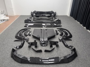 Kit de carrocería MSY de fibra de carbono seca de alta calidad para BMW XM G09 estilo Mansori falda lateral de labio delantero rueda de labio trasero ceja parachoques superior - Product Image 3
