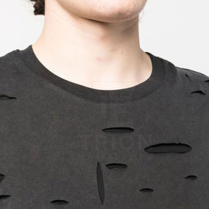 T-shirts pour hommes de qualité supérieure, tendance, effet usé, logo et style personnalisés, vente en gros, t-shirts pour hommes les plus vendus - Product Image 4