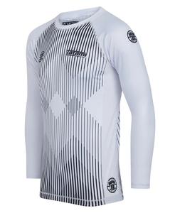 Camiseta de Manga Corta a Rayas con Protección Solar UPF50 Transpirable - Blanca - Product Image 3