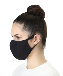 Masque facial Urban Guard Loop, 3 couches, tricot lisse, respirant, toucher doux, boucles d'oreille sécurisées, pince-nez réglable, confort toute la journée, réutilisable - Product Image 6