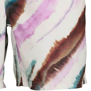 กางเกงว่ายน้ำขาสั้นชายหาดสีพื้นพิมพ์ลาย3D ขนาดใหญ่พิเศษกางเกงขาสั้นชายหาดสีล้วนแบบผูกเชือกยืดหยุ่นสำหรับว่ายน้ำฤดูร้อน - Product Image 5