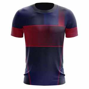 เสื้อยืดโพลีเอสเตอร์100% ซับลิเมชันออกแบบได้ตามต้องการสำหรับทุกเพศเสื้อกีฬาหลากสีแขนสั้นระบายอากาศได้ดีแห้งเร็วน้ำหนักเบา - Product Image 6