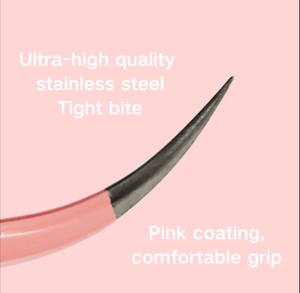 แหนบสำหรับขนตา90องศาพร้อมที่จับปลายไฟเบอร์แหนบสำหรับต่อขนตาแบบปรับแต่งโลโก้ได้ตามต้องการ - Product Image 4