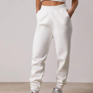 Pantalones Deportivos de Chándal para Hombre con Logotipo Personalizado, Color Blanco, para Gimnasio, Entrenamiento, Felpa, Suaves al Tacto, Pantalones Deportivos para Mujer - Product Image 1