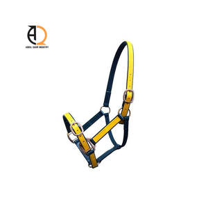 Harnais de cheval réglable en cuir et nylon avec cristaux, équipement d'équitation, corde de cheval - Product Image 3