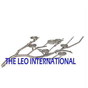 Porte-bougie en métal inoxydable brillant à prix avantageux, forme unique et créative, porte-bougie quatre en un - Product Image 4