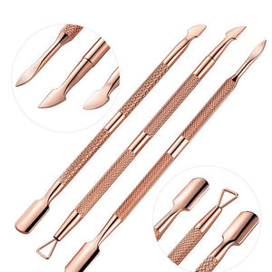 1Pc Stainless Steel Nail <b>Cuticle</b> Pusher Nail Art <b>Cuticle</b> Scissors UV Gel Polish Remove Manicure Care Groove Clean <b>Tools</b> - Product Image 1