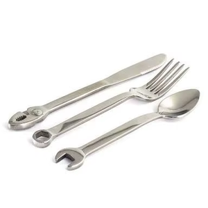 Thép không gỉ sản xuất dao kéo muỗng nĩa dao Flatware <span class=keywords><strong>Set</strong></span> rộng dày xử lý bền nhiệm vụ nặng nề cho nhà hàng khách sạn - Product Image 4
