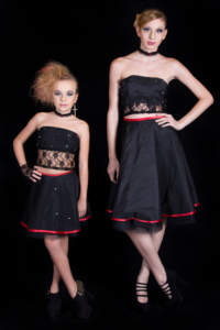 Dark Lady Gothic-Style Rock 'n' Roll Dress Sin tirantes Casual para ceremonias y actuaciones musicales Correa ajustable - Product Image 6