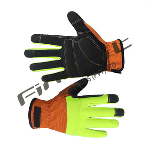Durable Leather Mechanic <b>Gloves</b> Breathable Cotton Oil Resistant Safety Reinforced <b>Finger</b> Custom Logo Protective <b>Gloves</b> - Product Image 1