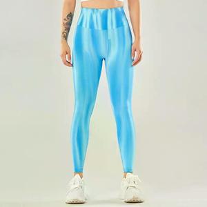Leggings deportivos sin costuras para mujer de gran venta, la mejor calidad para correr Fitness Yoga, pantalones de gimnasio con logotipo personalizado y patrón sólido - Product Image 1