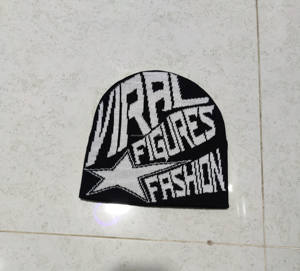 Gorro de Punto de Talla Grande con Diseño Personalizado, Precio al por Mayor, Logotipo Bordado, Letras de Hip Hop, Invierno, 100% Acrílico - Product Image 4