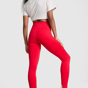 Femmes nouveau respirant Spandex Gym rouge Leggings décontracté Push-Up Fitness Sport course Yoga pantalon impression numérique tricoté taille - Product Image 4