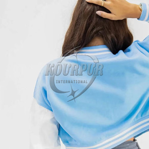 Chaqueta Varsity para Hombre, Diseño Elegante 2024, Ropa Casual, Logotipo Personalizado, Cuello Alto, 100% Algodón Transpirable, Invierno - Product Image 4