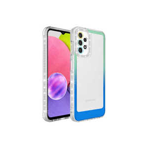 Funda Protectora de Silicona para Samsung Galaxy A23, Diseño Degradado con Brillantina, Acabado Electrochapado Verde-Azul, Antihuellas, Estilo INS - Product Image 1