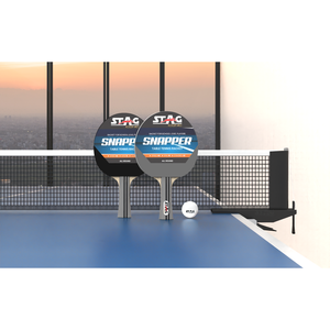 Raqueta de Tenis de Mesa Profesional Stag Iconic Snapper Series, Madera y Goma con Puntos Largos en la Parte Inferior, Fibra de Carbono, Certificada por la ITTF - Product Image 4