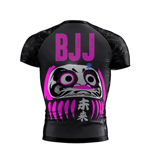 Mangas cortas Negro y Rojo Sublimado Rash Guards & Impreso Bjj Rash Guards para niños - Product Image 6