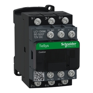 Contattore SCHNEIDER ELECTRIC LC1D096SDS207 TeSys D S207-3P (3NO) AC-3 9A <=440V con Bobina 72V DC - Product Image 1