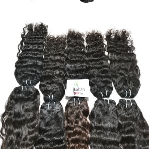 Barato 100% Color Natural negro rizado sedoso Paquete de onda profunda Remy extensiones de cabello humano indio para mujeres - Product Image 3