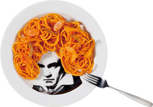 Plato de Porcelana con Motivo de Ludwig Van Beethoven, Serie de Figuras Históricas, Regalo Único para Fiestas, Envío desde Japón - Product Image 3