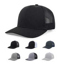 Casquette Richardson 112 en coton respirant avec dos en maille, bord incurvé réglable, style streetwear sportif, broderie personnalisée de haute qualité