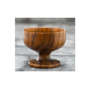 Bol à glace en bois Meilleur vendeur Bol à dessert en bois fait à la main de haute qualité Approvisionnement d'usine direct - Product Image 1