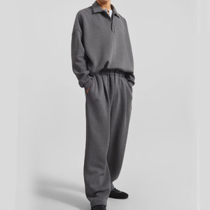 OEM Fashion Tracksuit Set 2026 Custom Logo Men Sport Tracksuit Set Fleece Soft Breathable Streetwear High Quality Jogging Suits - Product Image 1