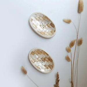 Accessoire pour articles de bain Porte-savon en nacre Meilleure vente Narce Shell Inlay Soaps Dishes Holder - Product Image 5