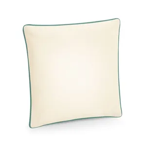 Housse de coussin en coton équitable à biais, Housse de coussin durable pour merchandising - Product Image 1