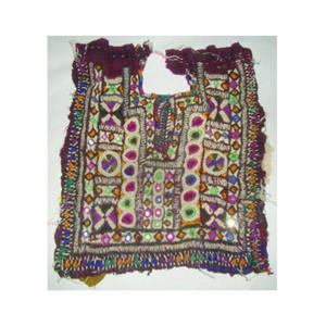 Écusson de cou indien Vintage, broderie miroir, travail à la main, Patch appliqué, couture artisanat coton tissu écusson de cou - Product Image 2