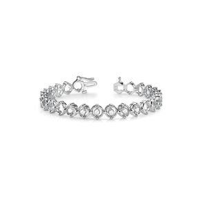 Pulsera de tenis de diamante de corte redondo de 3,00 M para mujer - Product Image 1