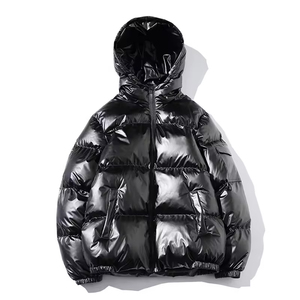 Veste en duvet chaude matelassée à bulles de sublimation d'hiver personnalisée OEM Veste à capuche imprimée pour hommes fabriquée par Zohan Creations - Product Image 2