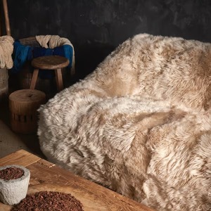 <span class=keywords><strong>Divano</strong></span> a Due Posti Cloudlike di Lusso in Pelle di Pecora Neozelandese, Comodo per Tutte <span class=keywords><strong>le</strong></span> Stagioni - Product Image 3