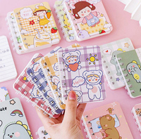 Carnet à spirale miniature personnalisé, carnet de poche mignon à motifs de dessins animés, carnet de poche en gros avec impression couleur intégrale sur la couverture