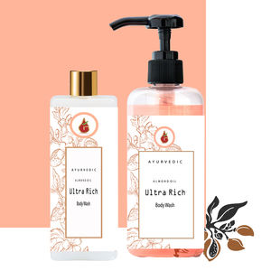 Venta al por mayor de etiquetas privadas, OEM 100%, limpieza profunda Natural, Alisador, aceite de almendras ultrarrápido, fabricante de lavado corporal, textura suave - Product Image 1