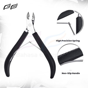 Coupe-cuticules noir de qualité supérieure en acier inoxydable pour l'élimination des peaux mortes, logo personnalisé - Product Image 2