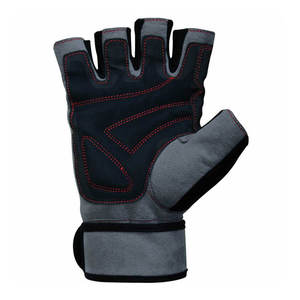 Mejor diseño de cuero transpirable medio dedo gimnasio Fitness guantes para hombres mujeres logotipo personalizado impresión protección UV 8oz al aire libre - Product Image 4