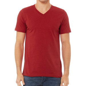 Bella + Canvas 3415C Unisex Triblend cuello en V suave cómodo Casual Fit camiseta - Product Image 3